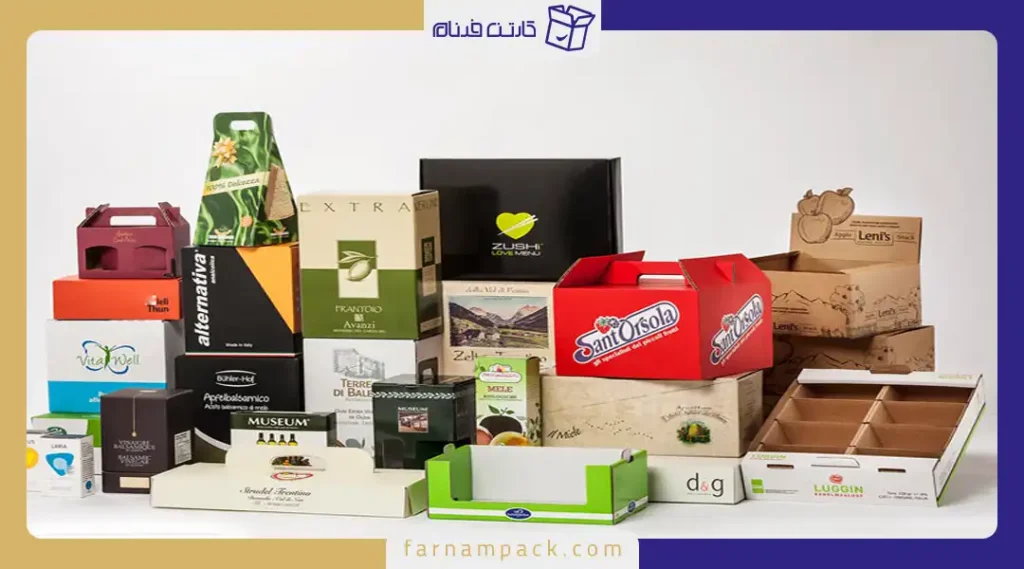 انواع بسته بندی مقوایی